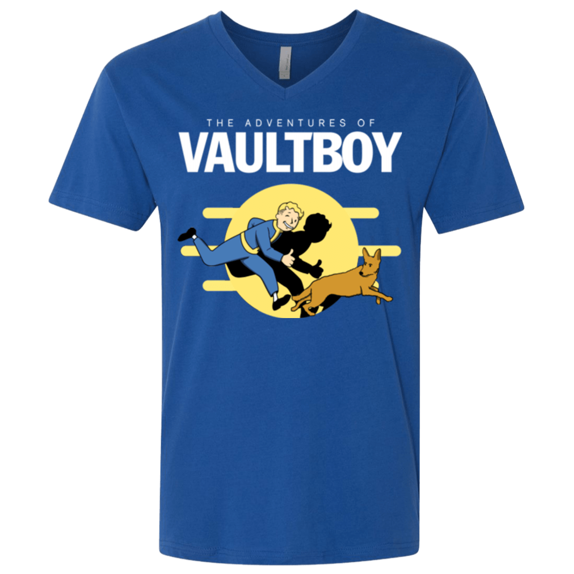 T-Shirts Royal / X-Small Boy and his dog Men's Premium V-Neck