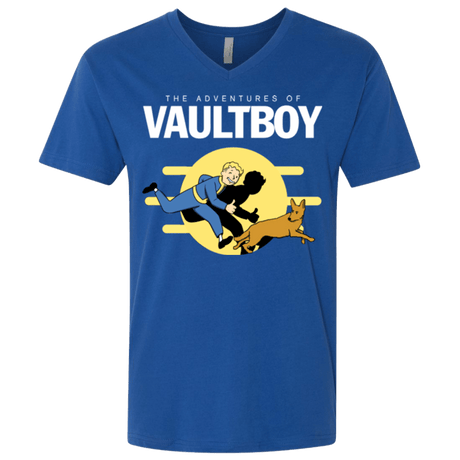 T-Shirts Royal / X-Small Boy and his dog Men's Premium V-Neck
