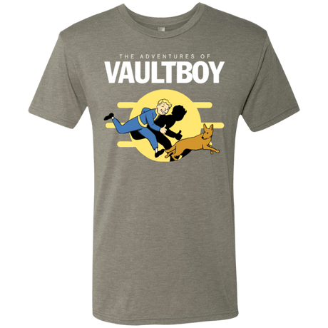 T-Shirts Venetian Grey / Small Boy and his dog Men's Triblend T-Shirt