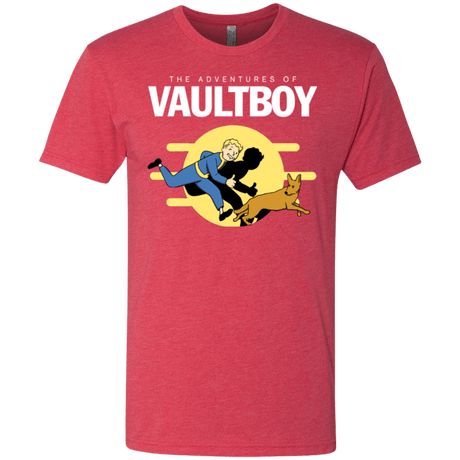 T-Shirts Vintage Red / Small Boy and his dog Men's Triblend T-Shirt