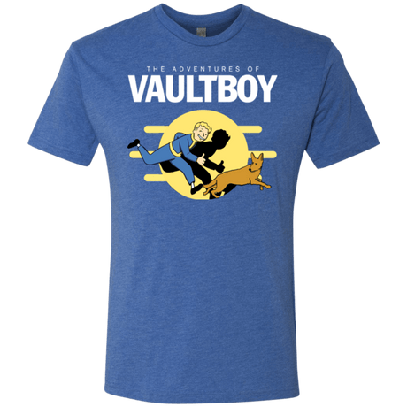 T-Shirts Vintage Royal / Small Boy and his dog Men's Triblend T-Shirt