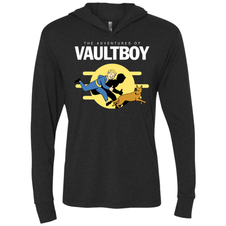 T-Shirts Vintage Black / X-Small Boy and his dog Triblend Long Sleeve Hoodie Tee