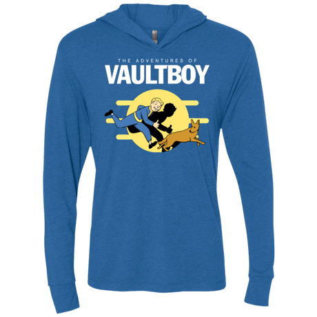 T-Shirts Vintage Royal / X-Small Boy and his dog Triblend Long Sleeve Hoodie Tee