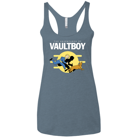 T-Shirts Indigo / X-Small Boy and his dog Women's Triblend Racerback Tank