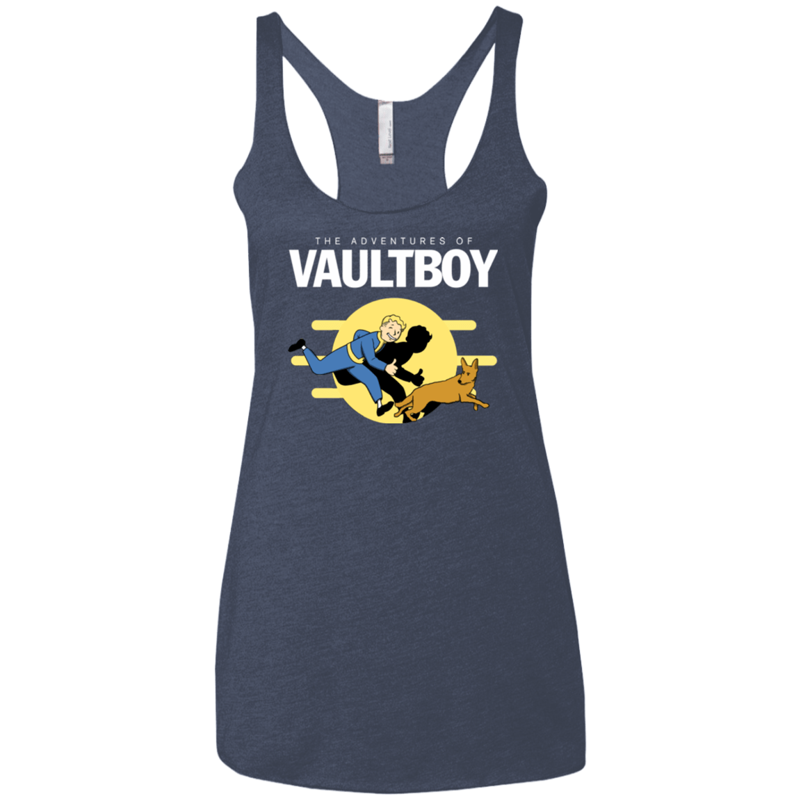 T-Shirts Vintage Navy / X-Small Boy and his dog Women's Triblend Racerback Tank