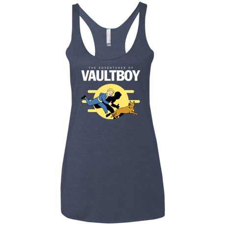 T-Shirts Vintage Navy / X-Small Boy and his dog Women's Triblend Racerback Tank