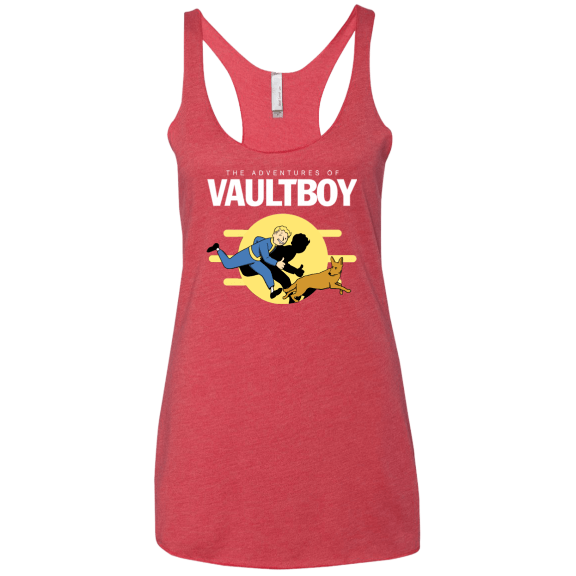 T-Shirts Vintage Red / X-Small Boy and his dog Women's Triblend Racerback Tank