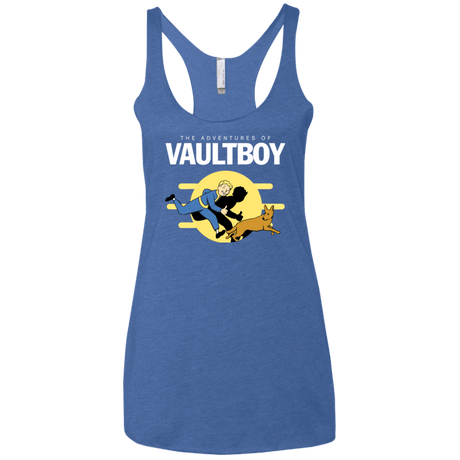 T-Shirts Vintage Royal / X-Small Boy and his dog Women's Triblend Racerback Tank