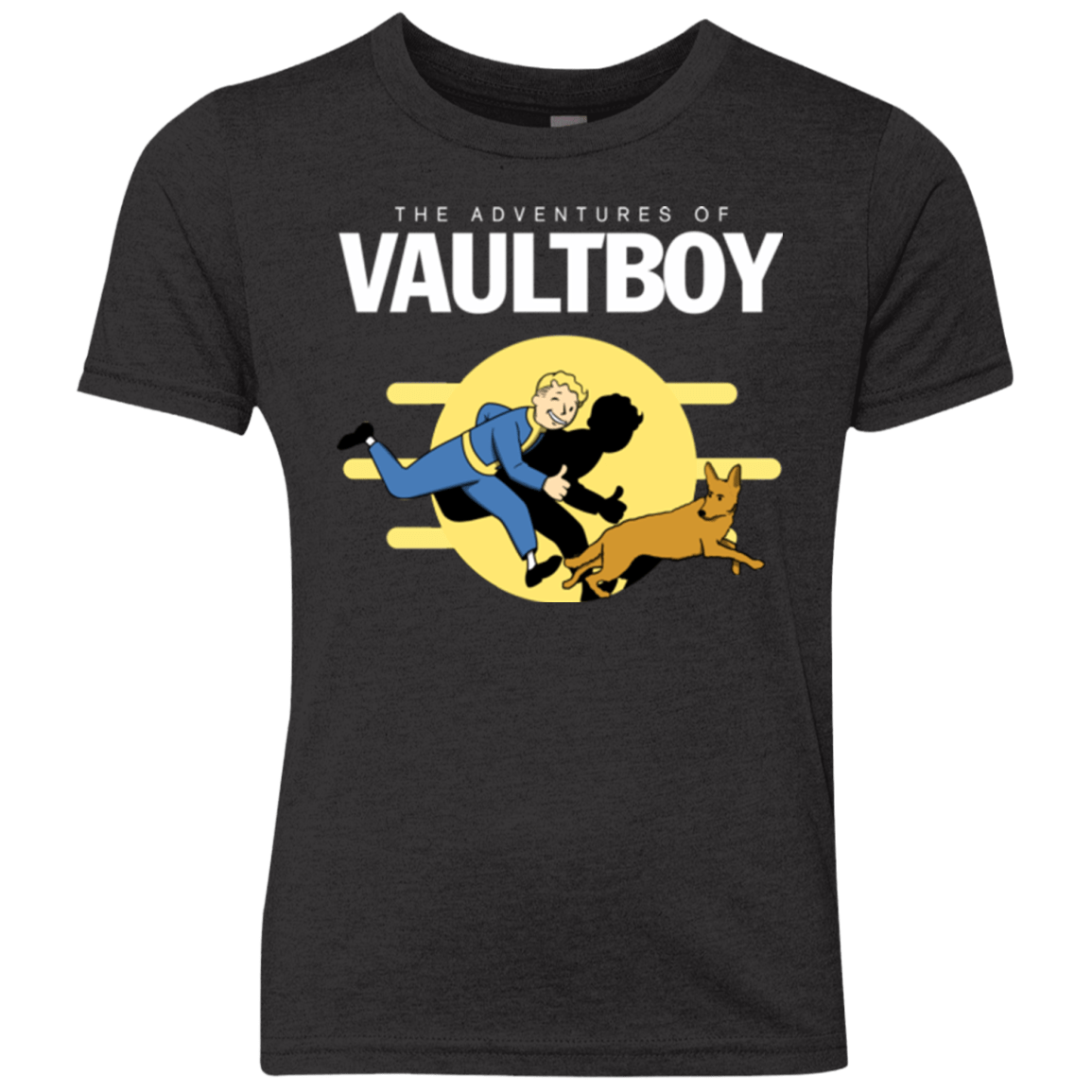T-Shirts Vintage Black / YXS Boy and his dog Youth Triblend T-Shirt