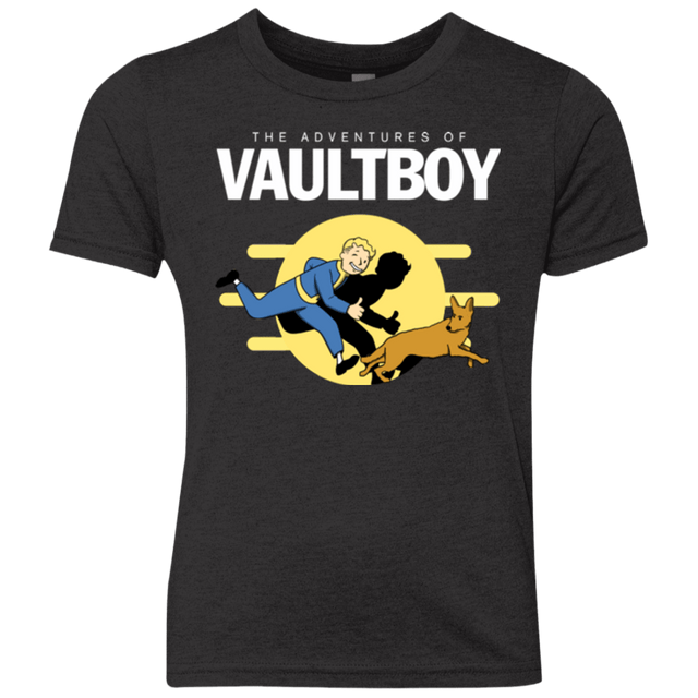 T-Shirts Vintage Black / YXS Boy and his dog Youth Triblend T-Shirt