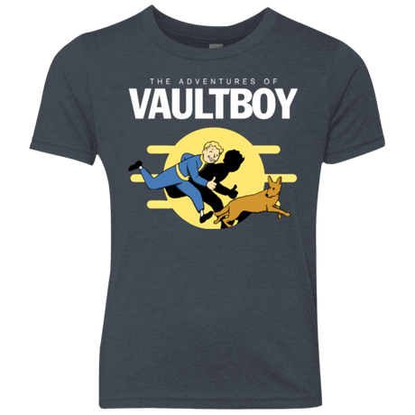 T-Shirts Vintage Navy / YXS Boy and his dog Youth Triblend T-Shirt