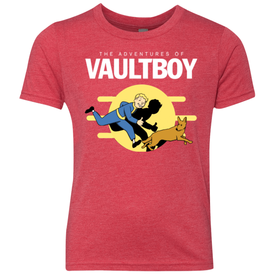 T-Shirts Vintage Red / YXS Boy and his dog Youth Triblend T-Shirt