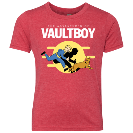 T-Shirts Vintage Red / YXS Boy and his dog Youth Triblend T-Shirt