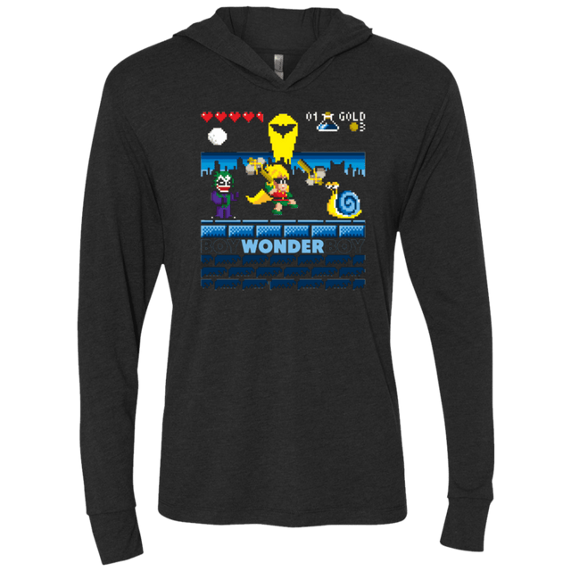 T-Shirts Vintage Black / X-Small Boy Wonder Boy Triblend Long Sleeve Hoodie Tee