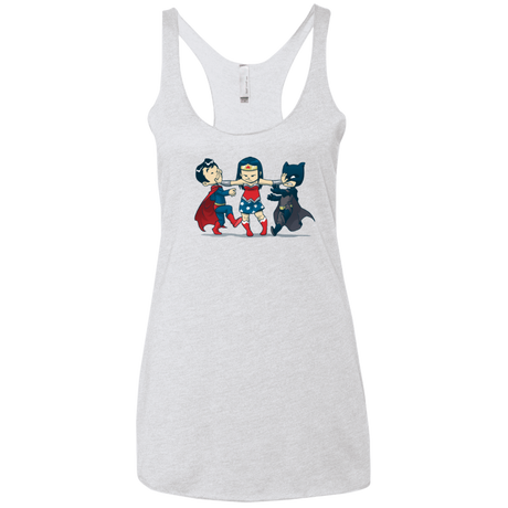 T-Shirts Heather White / X-Small Boys Women's Triblend Racerback Tank