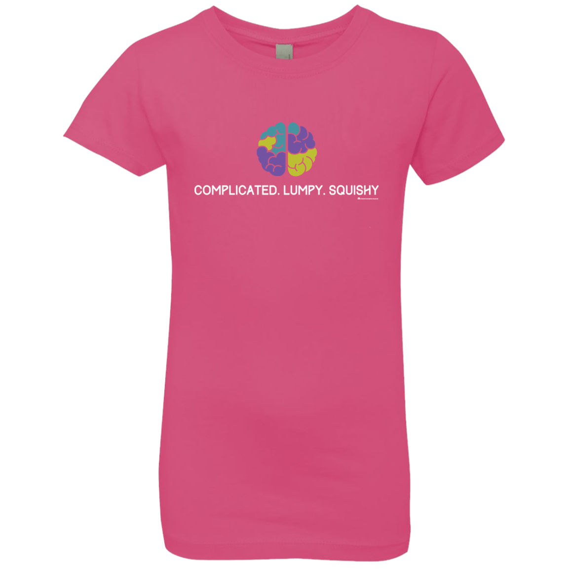 T-Shirts Hot Pink / YXS Brain Girls Premium T-Shirt