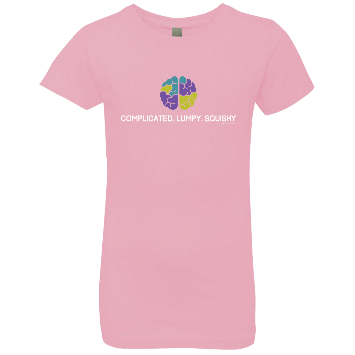 T-Shirts Light Pink / YXS Brain Girls Premium T-Shirt