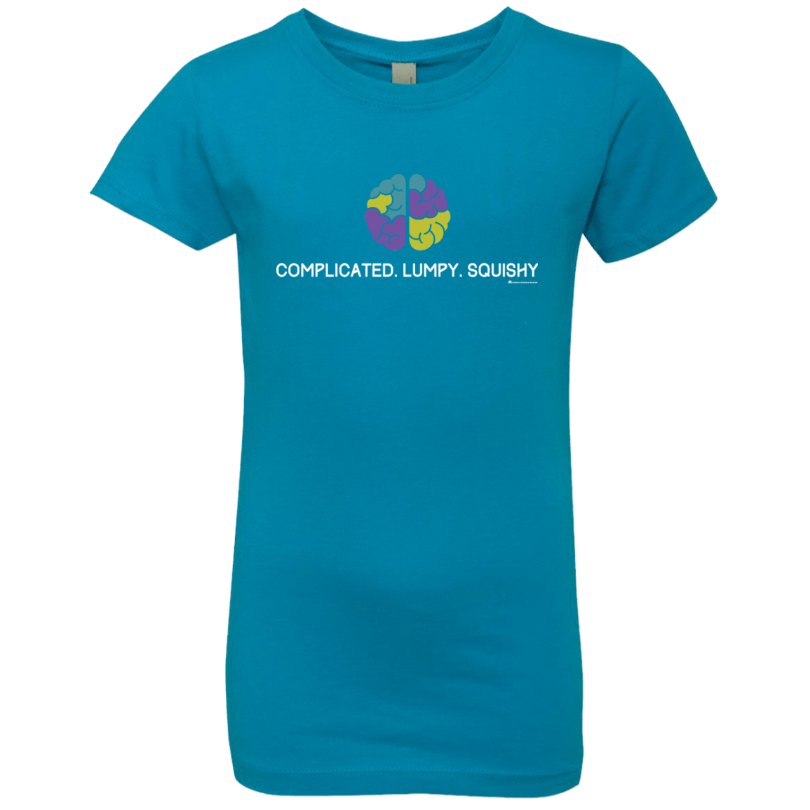 T-Shirts Turquoise / YXS Brain Girls Premium T-Shirt