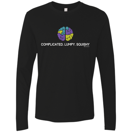 T-Shirts Black / Small Brain Men's Premium Long Sleeve