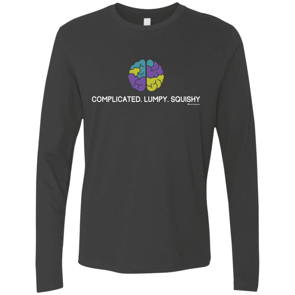 T-Shirts Heavy Metal / Small Brain Men's Premium Long Sleeve