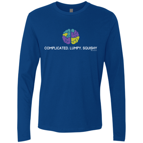 T-Shirts Royal / Small Brain Men's Premium Long Sleeve