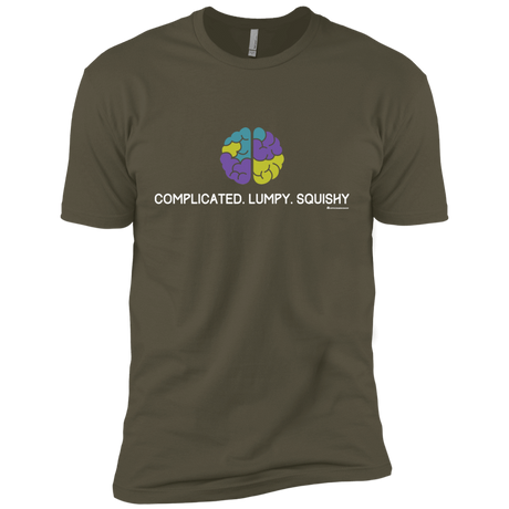 T-Shirts Military Green / X-Small Brain Men's Premium T-Shirt