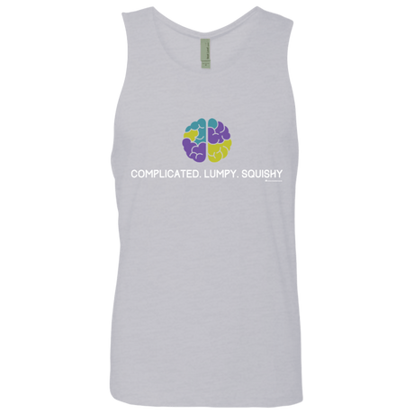 T-Shirts Heather Grey / Small Brain Men's Premium Tank Top