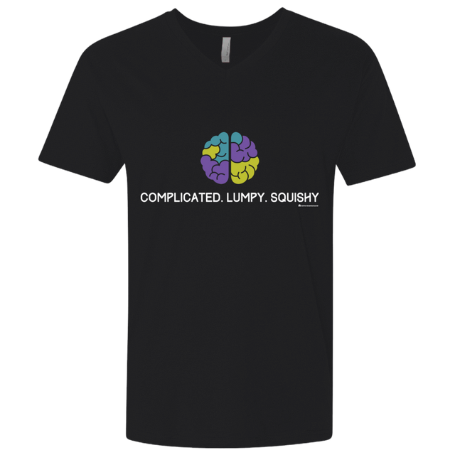 T-Shirts Black / X-Small Brain Men's Premium V-Neck