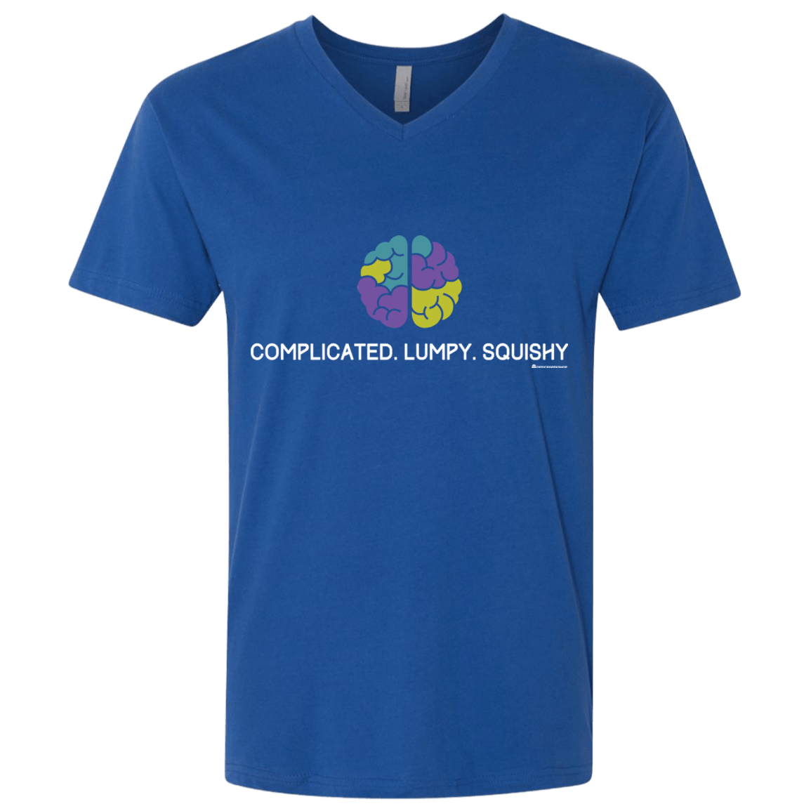 T-Shirts Royal / X-Small Brain Men's Premium V-Neck