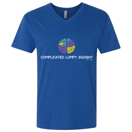 T-Shirts Royal / X-Small Brain Men's Premium V-Neck