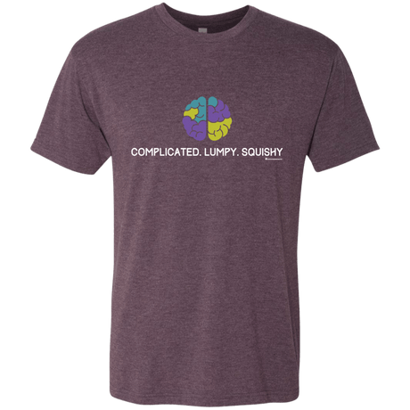 T-Shirts Vintage Purple / Small Brain Men's Triblend T-Shirt