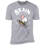T-Shirts Heather Grey / YXS Brain vs The World Boys Premium T-Shirt