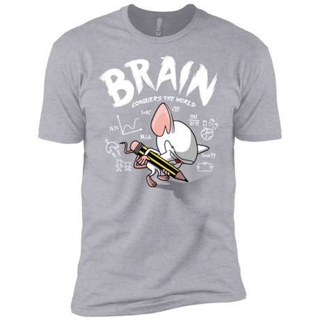 T-Shirts Heather Grey / YXS Brain vs The World Boys Premium T-Shirt