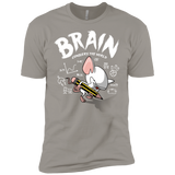 T-Shirts Light Grey / YXS Brain vs The World Boys Premium T-Shirt