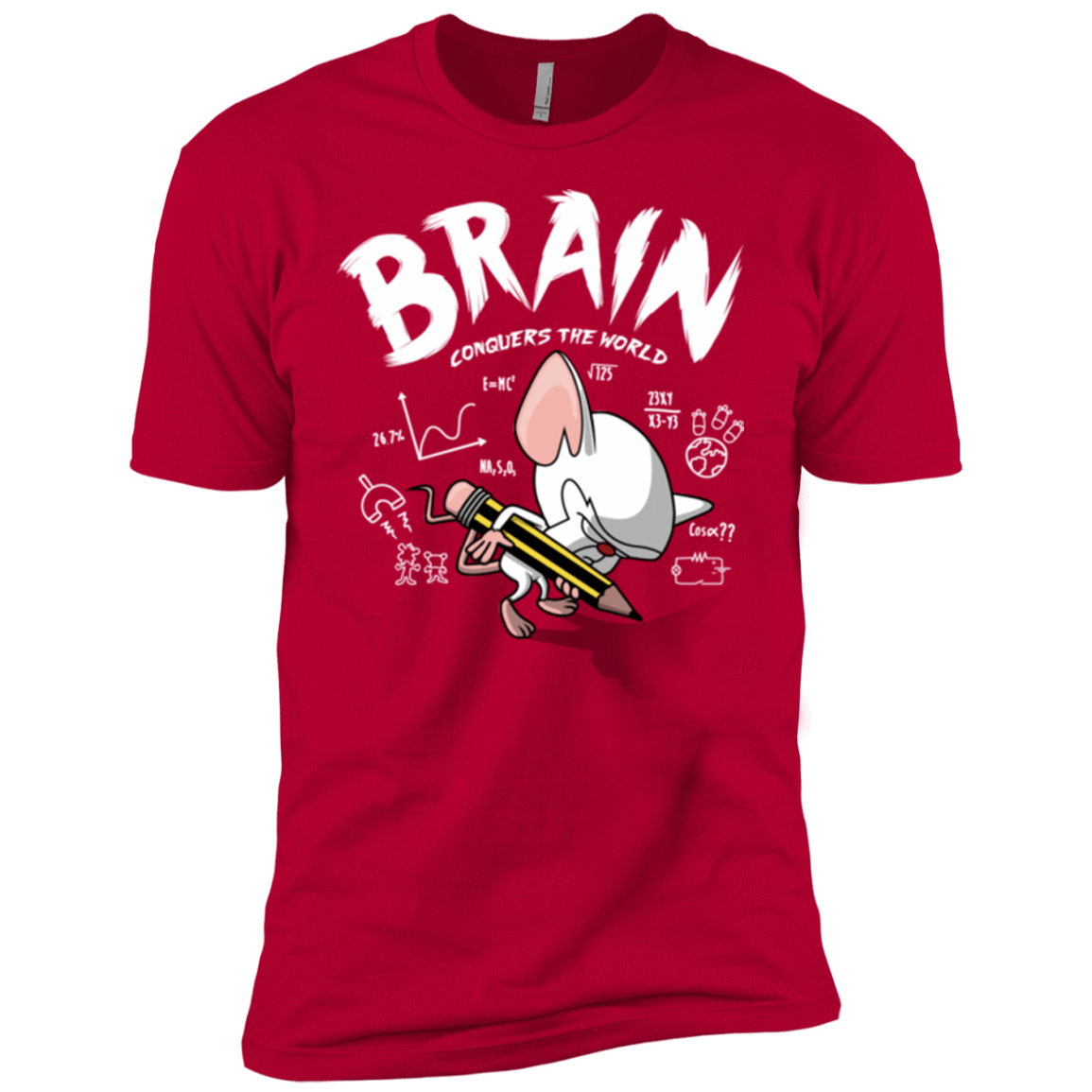 T-Shirts Red / YXS Brain vs The World Boys Premium T-Shirt