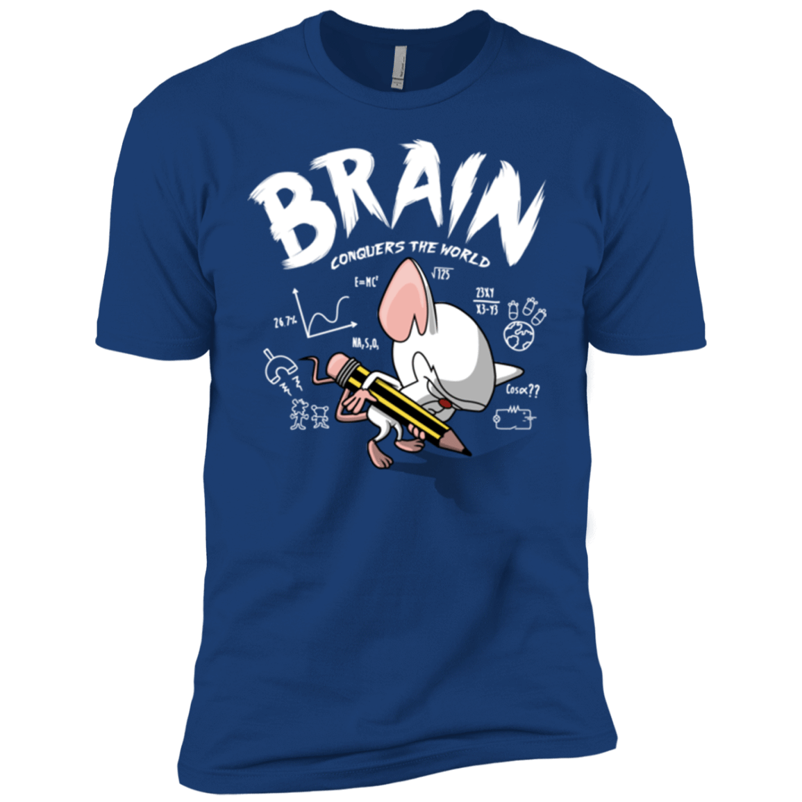 T-Shirts Royal / YXS Brain vs The World Boys Premium T-Shirt