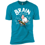 T-Shirts Turquoise / YXS Brain vs The World Boys Premium T-Shirt