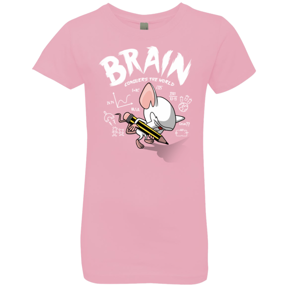 T-Shirts Light Pink / YXS Brain vs The World Girls Premium T-Shirt