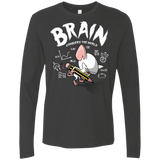 T-Shirts Heavy Metal / Small Brain vs The World Men's Premium Long Sleeve