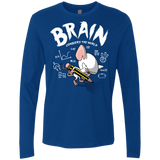 T-Shirts Royal / Small Brain vs The World Men's Premium Long Sleeve