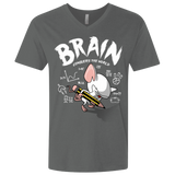 T-Shirts Heavy Metal / X-Small Brain vs The World Men's Premium V-Neck