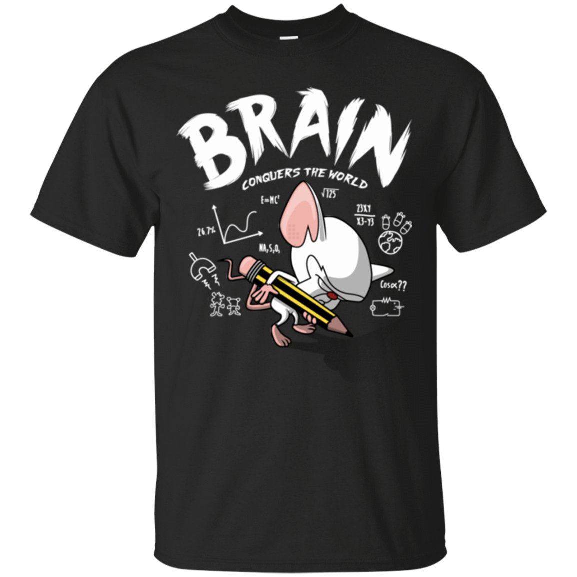 T-Shirts Black / Small Brain vs The World T-Shirt