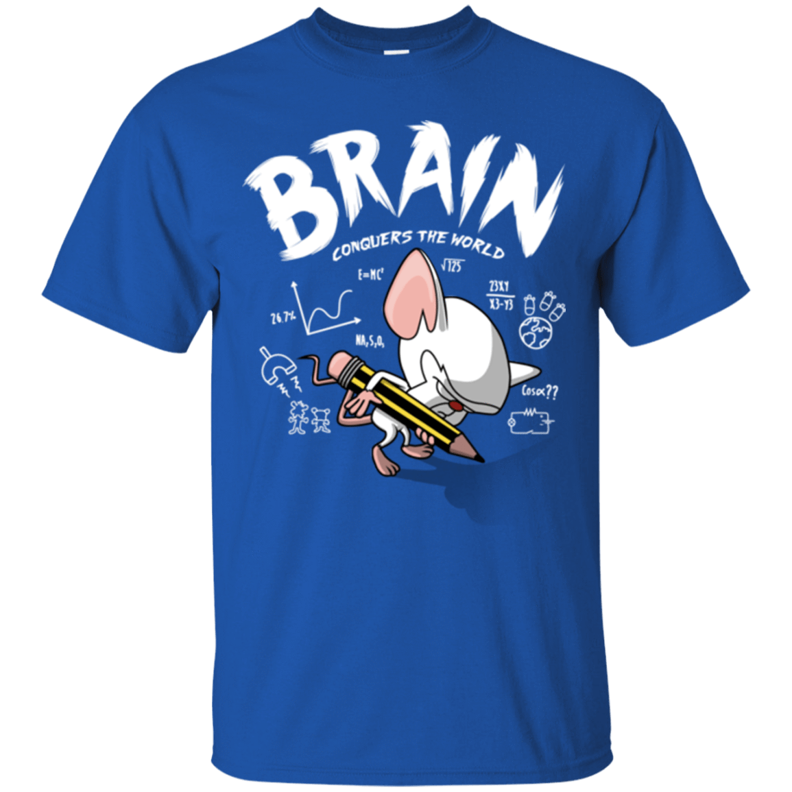 T-Shirts Royal / Small Brain vs The World T-Shirt