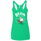 T-Shirts Envy / X-Small Brain vs The World Women's Triblend Racerback Tank