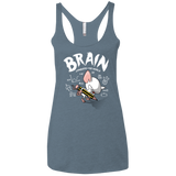 T-Shirts Indigo / X-Small Brain vs The World Women's Triblend Racerback Tank