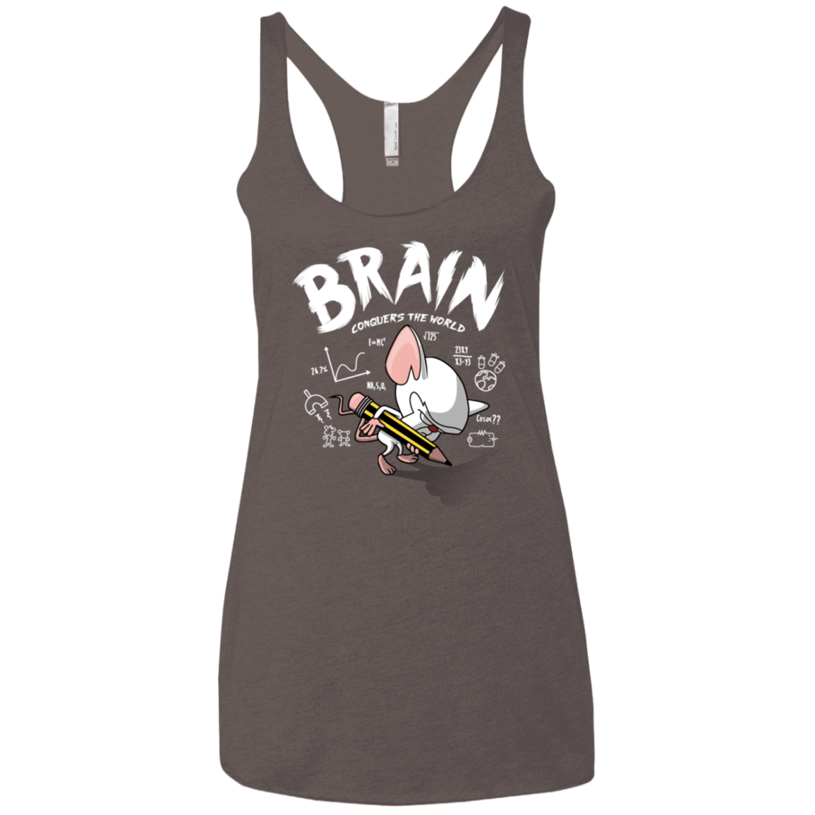 T-Shirts Macchiato / X-Small Brain vs The World Women's Triblend Racerback Tank