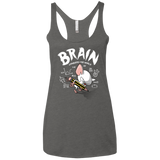 T-Shirts Premium Heather / X-Small Brain vs The World Women's Triblend Racerback Tank