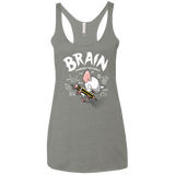 T-Shirts Venetian Grey / X-Small Brain vs The World Women's Triblend Racerback Tank