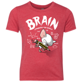 T-Shirts Vintage Red / YXS Brain vs The World Youth Triblend T-Shirt