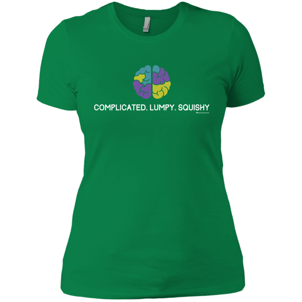 T-Shirts Kelly Green / X-Small Brain Women's Premium T-Shirt